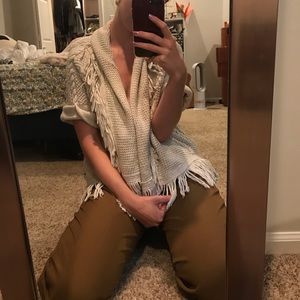 Vintage Camel Pleated High Waisted Pants